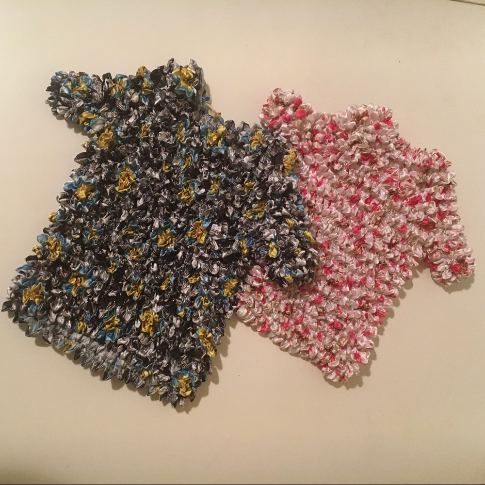 TShirt Women’s Popcorn Textured Top Set of 2